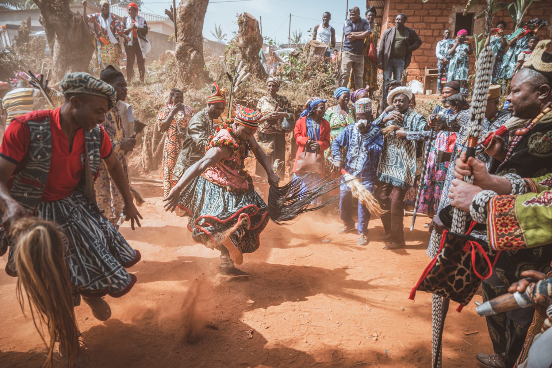 Blacksmiths' dance in Bamileke country.