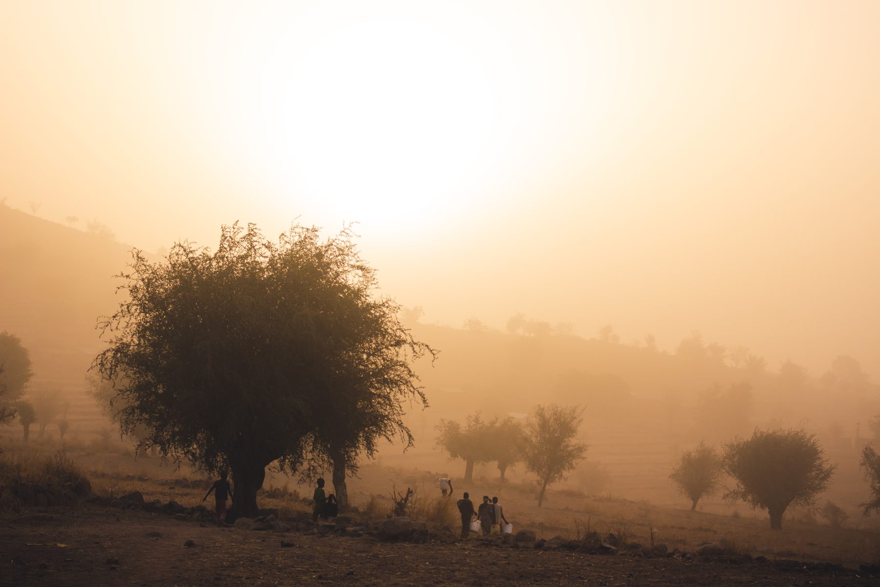 Sunrise over Rhumsiki, in the Mandara Mountains.